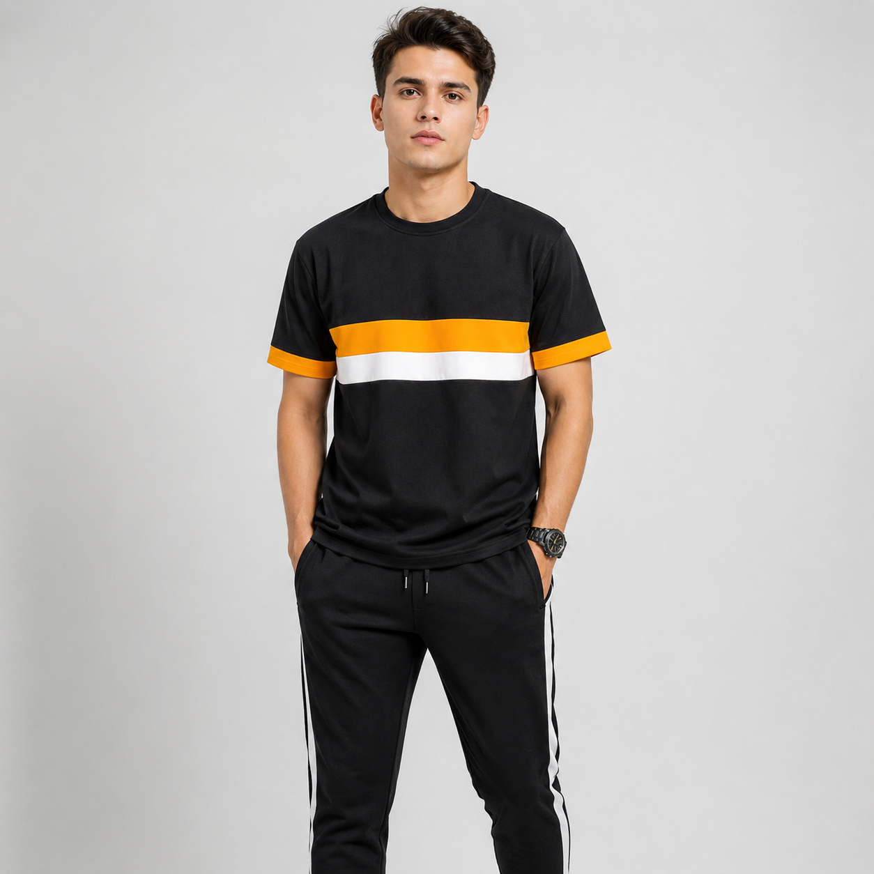 Cotton Jersey Tracksuit For Men